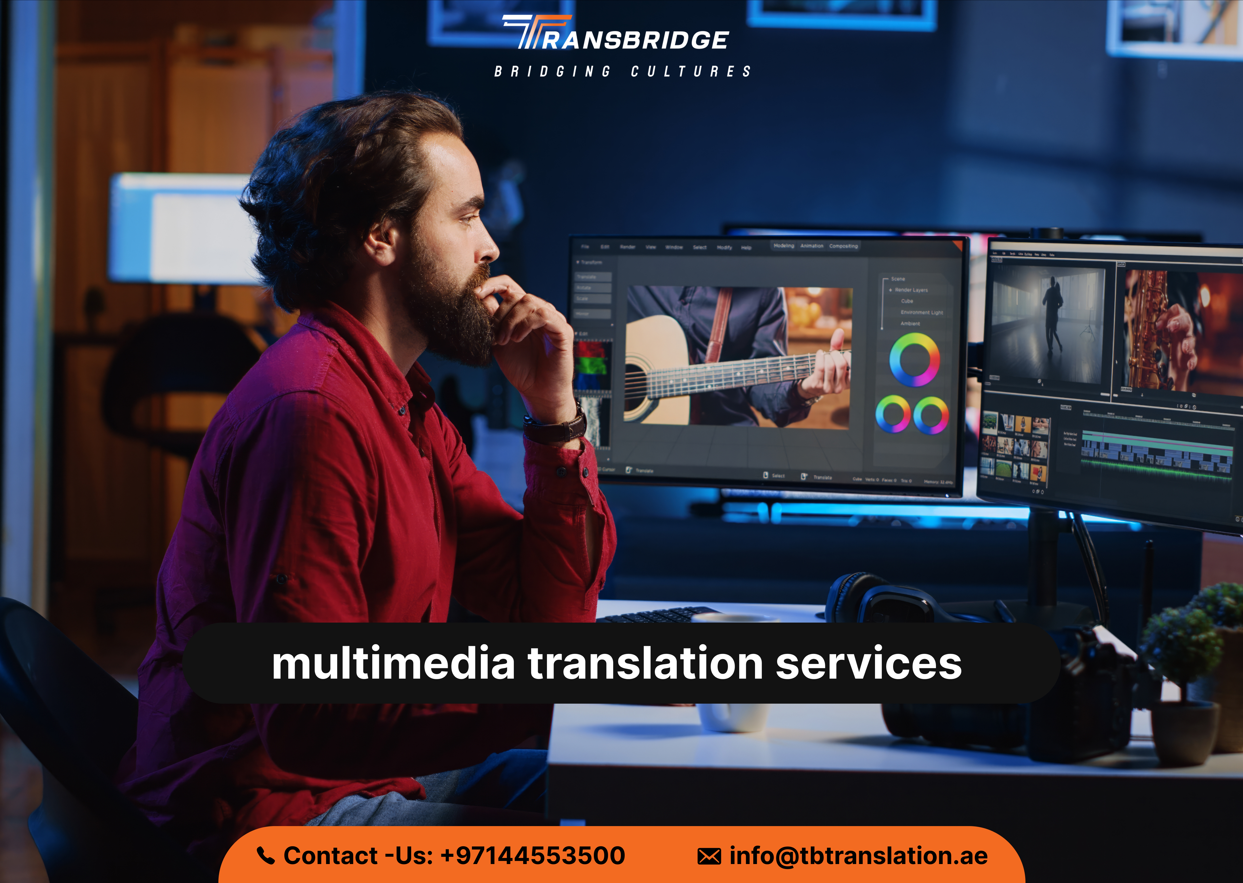 Multimedia Translation Services in the UAE | TransBridge